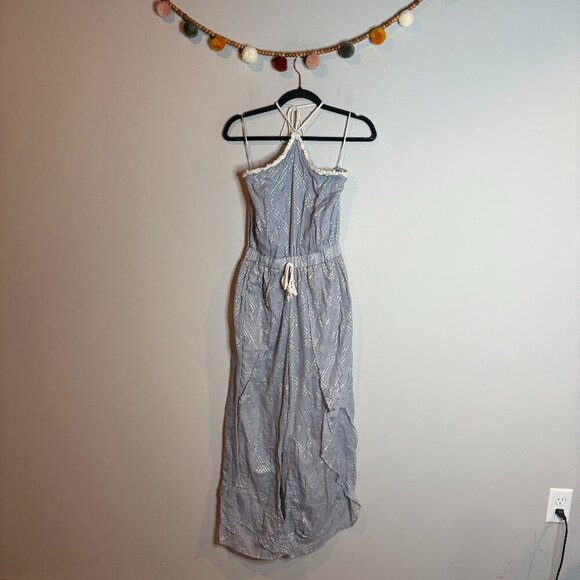 Surf Gypsy metallic halter lightweight jumpsuit - Picture 2 of 6